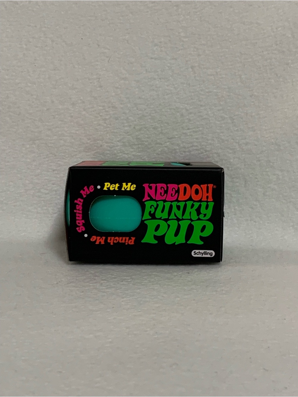 Needoh Funky Pup Teal Sqiushy Toy